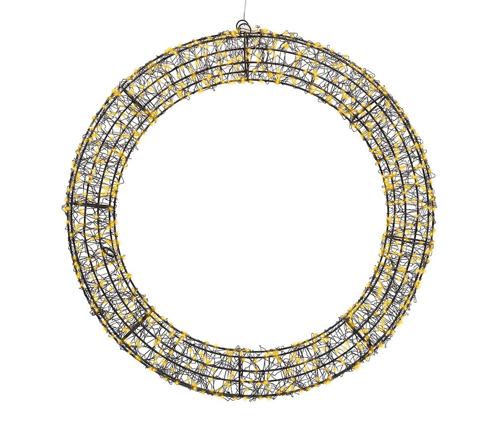 LED Lichterkranz Metall mit Timer Stecker Outdoor & Indoor Weihnachtsdeko 5 günstig online kaufen