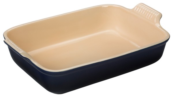 Le Creuset Auflaufform Tradition Steinzeug Schwarz 32cm