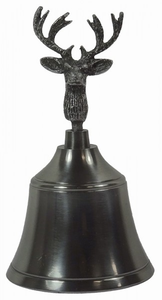 Handglocke Rentier Silber Tischglocke Hirsch Vintage Nikolaus Weihnachtsglocke