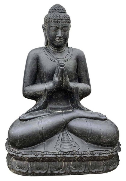 Buddha Figur XXL 150 cm Groß Sitzend Gruß Frostfest Garten Statue