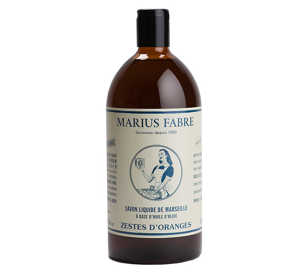 Marius Fabre Flüssigseife Orange Bio-Olivenöl 1L