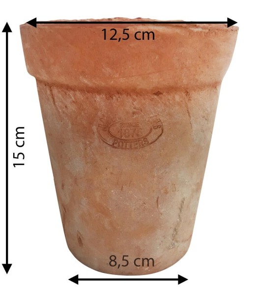 Blumentopf Set Terracotta Aged 3 Stück Pflanztopf Mediterran Ø 12,5 cm