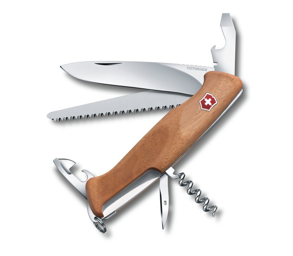 Victorinox RangerWood 55 Nussbaum-Holz Schweizer Taschenmesser - 10 Funktionen Victorinox RangerWood 55 Nussbaum-Holz Schweizer Taschenmesser - 10 Funktionen
