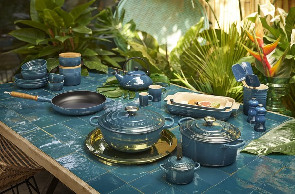 Le Creuset Bräter Signature Oval Gusseisen Deep Teal Petrol 31cm