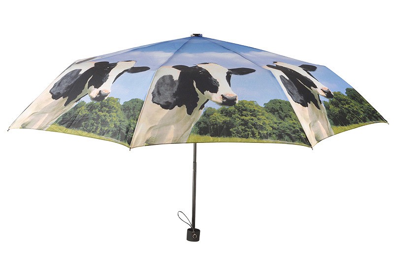 Regenschirm Kuh Taschenschirm faltbar Bauernhof-Motiv