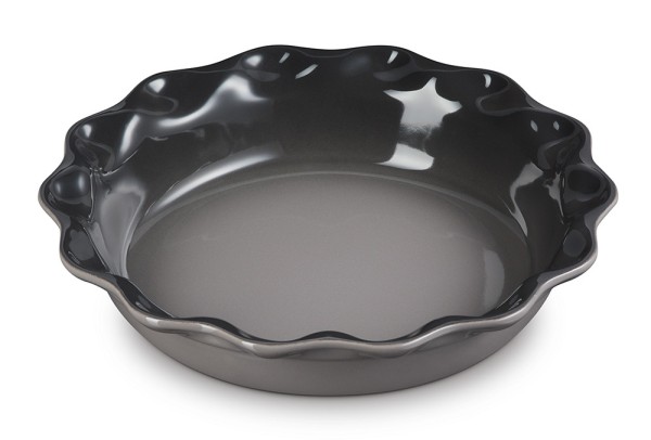 Le Creuset Pie-Form Kuchenform Steinzeug Flint Grau23cm