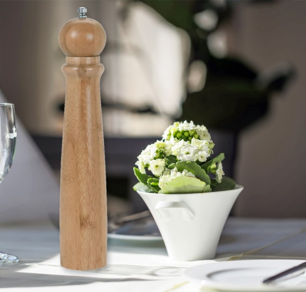 Pfeffermühle / Salzmühle Bambus Holz 32 cm
