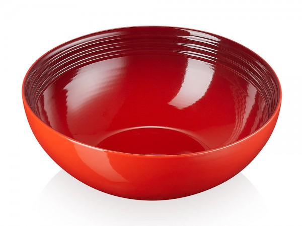 Le Creuset Salatschüssel Steinzeug Kirschrot 24cm