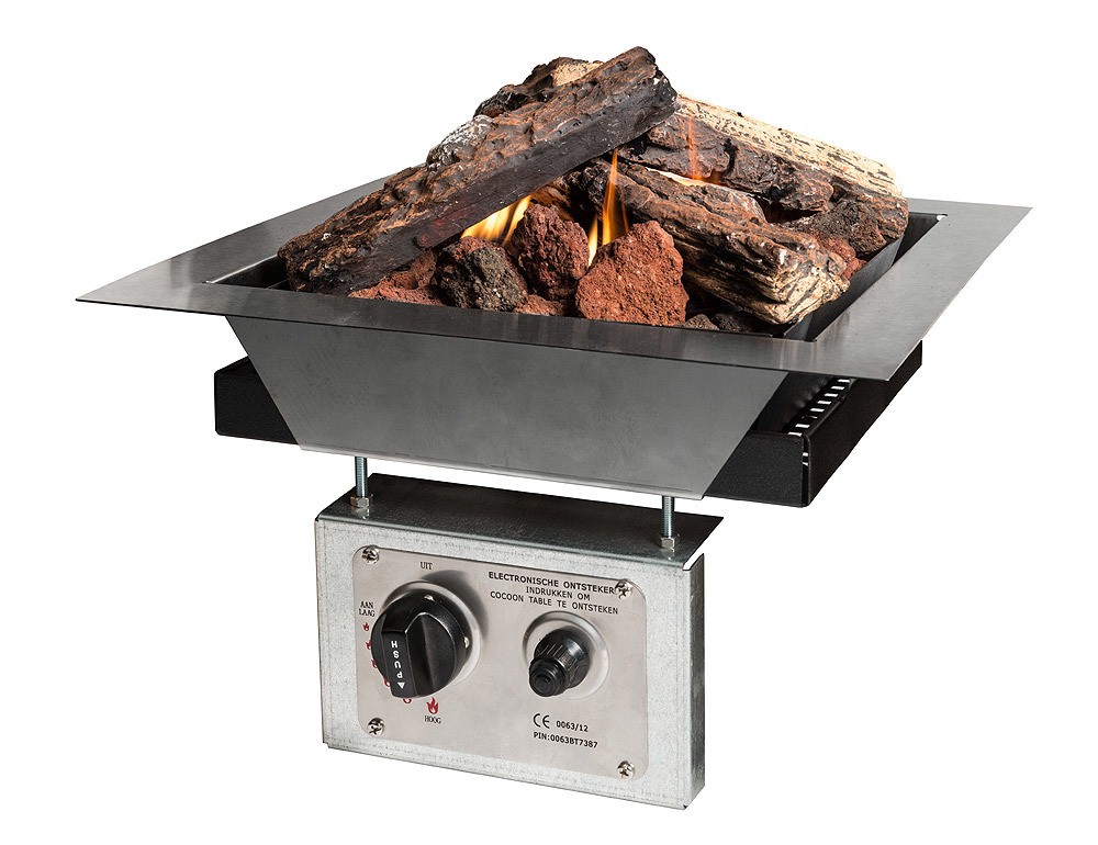 Happy Cocooning Feuertisch Einbaumodell quadratisch 390 x 390 x 233 mm HC131016A