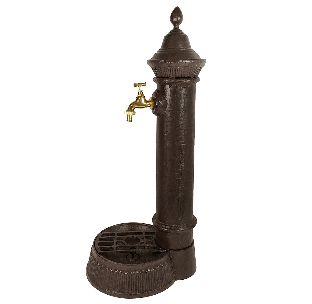Standbrunnen mit Wasserhahn Wasserzapfsäule Garten Terrasse Vintage Antik-Stil Standbrunnen mit Wasserhahn Wasserzapfsäule Garten Terrasse Vintage Antik-Stil