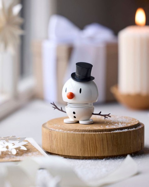 Hoptimist Santa Snowman Schneemann S Weiß White