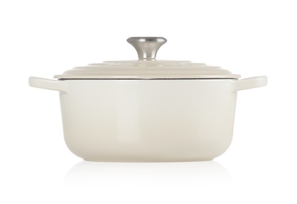 Le Creuset Bräter Signature Rund Gusseisen Meringue 20cm