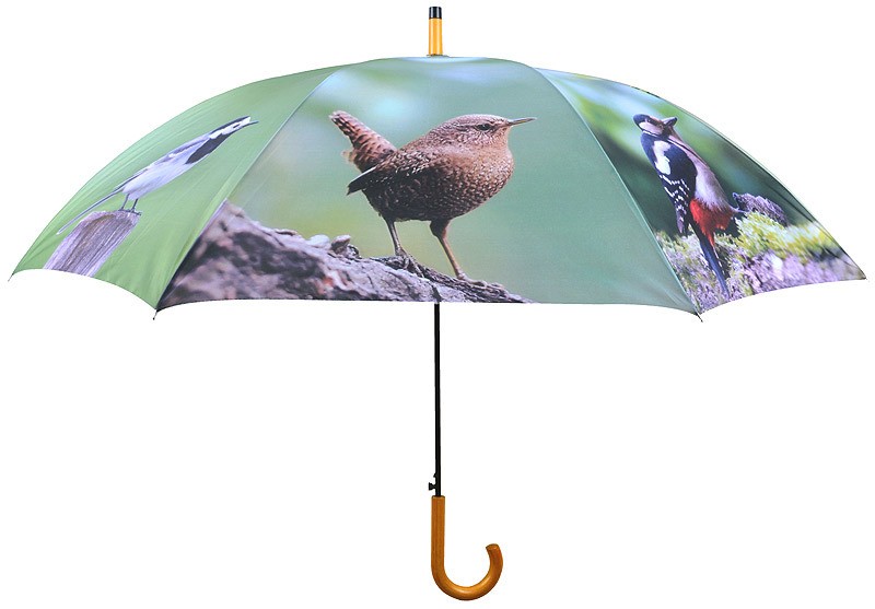 Regenschirm Vögel Stockschirm für 2 Personen Vogel-Motiv Ø 120cm