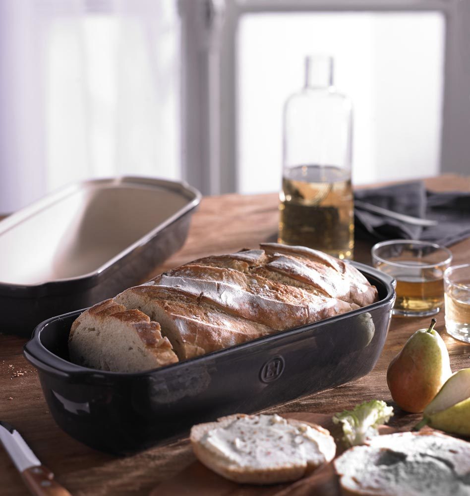 Emile Henry große Brotbackform HR Ceramic® Brottopf Schwarz kaufen Gartentotal.de