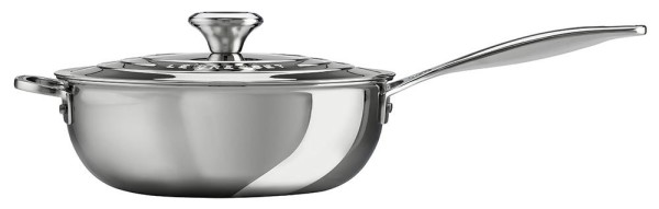 Le Creuset Sautépfanne 3-Ply PLUS Edelstahl Antihaft 24cm