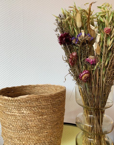 Trockenblumenstrauß Lila Dekoblumen Natur Blumenstrauß 42-45 cm