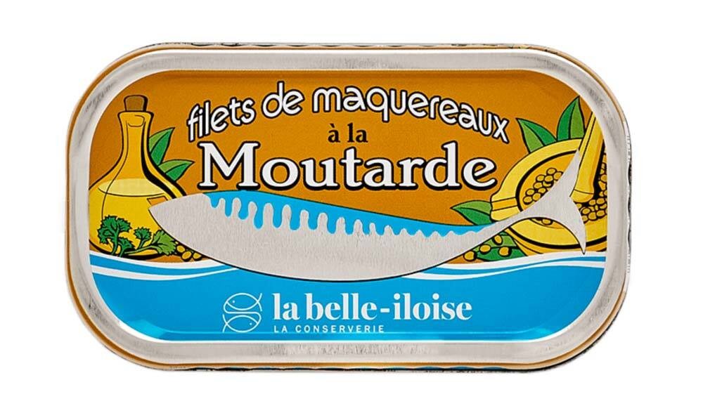 la belle-iloise Makrelenfilets in Senfsauce - Dose 112,5 g S135