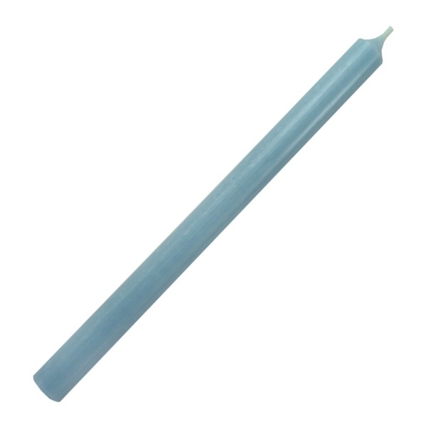 Stabkerze 28cm x 2cm Hellblau Blau Tropffrei Premium