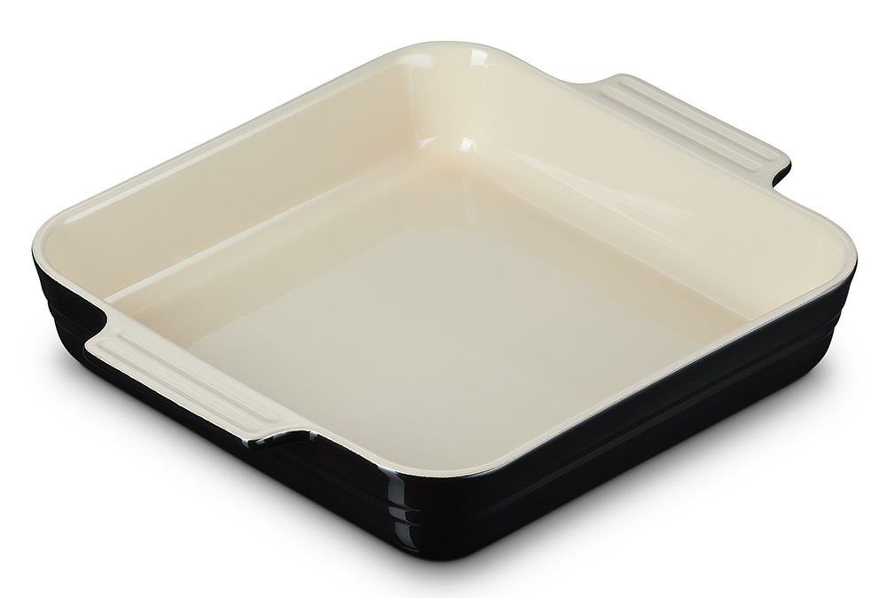Le Creuset Auflaufform Quadratisch Steinzeug Schwarz 23cm