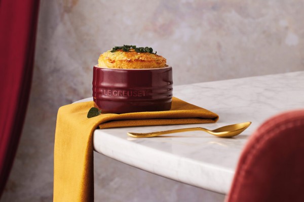 Le Creuset Stapelbares Förmchen Garnet (Rhone) Bordeaux-Rot 8cm