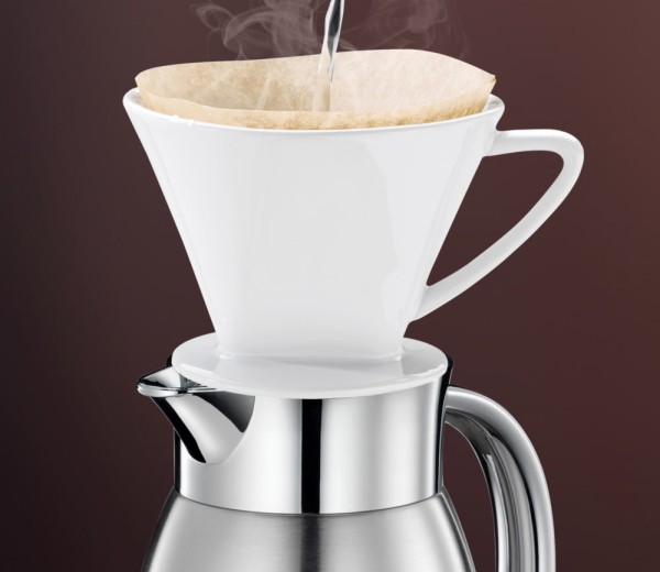 Cilio Isolierkanne TRIEST Silber Doppelwandsystem 1 L