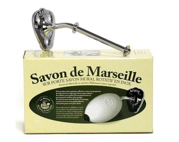 Savon Rotatif Drehseifenhalter Wandseifenhalter Edelstahl Verchromt