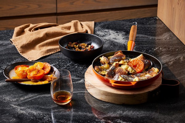 Le Creuset Bratpfanne mit Holzgriff Signature Gusseisen Ofenrot