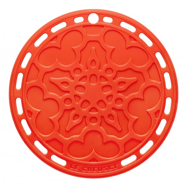 Le Creuset Silikon Untersetzer Tradition Rund Ofenrot 20cm