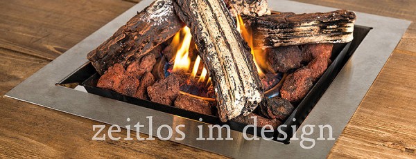 Happy Cocooning Feuertisch Einbaumodell quadratisch 390 x 390 x 233 mm