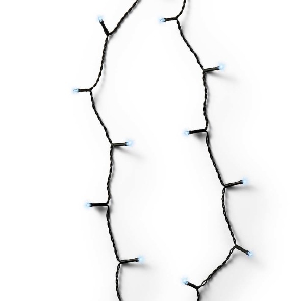 LED-Lichterkette kaltweiß mit 96 LEDs Timer Außenbereich 7m