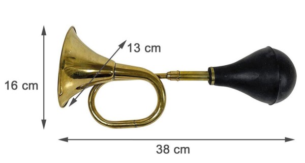 Ballhupe Oldtimer Nostalgie Hupe Messing Horn Laut Vintage Antik Stil