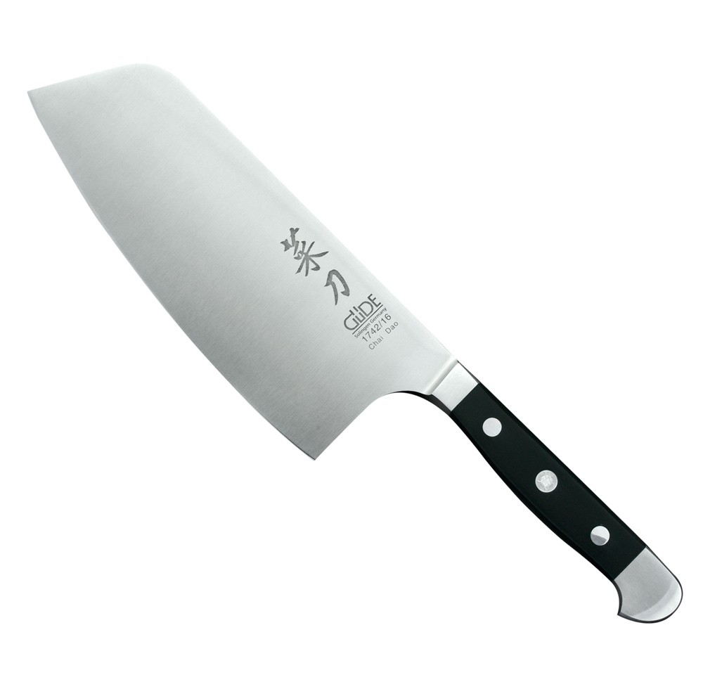 GÜDE Alpha Chai Dao chinesisches Kochmesser schwarz 16 cm