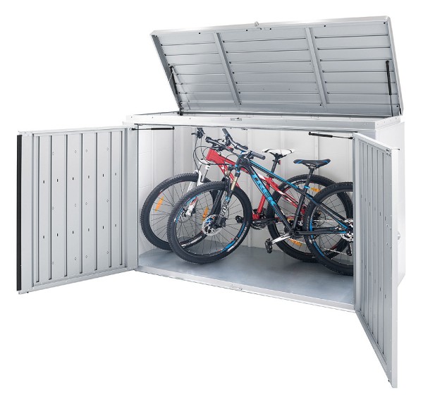 Biohort Highboard 200 Aufbewahrungsbox 200x84x127cm Dunkelgrau-Metallic