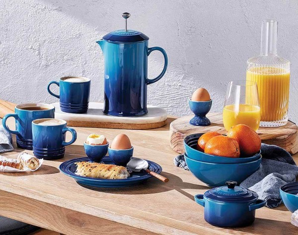 Le Creuset Eierbecher Klassik Steinzeug Azure Blau