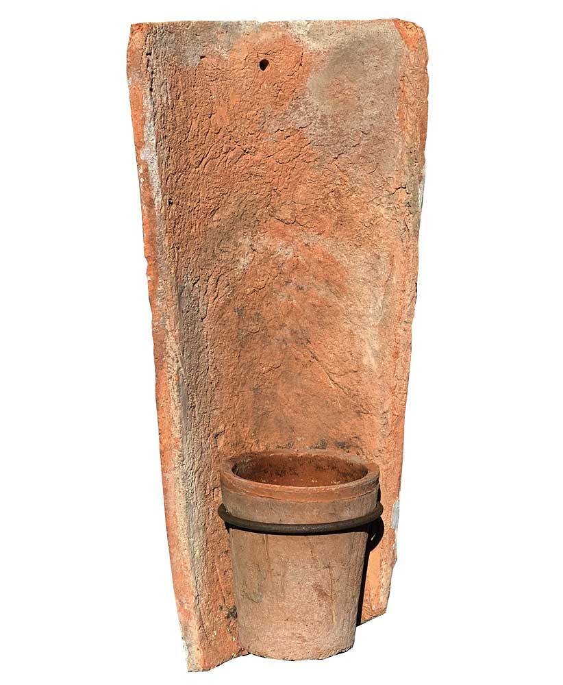 Hängetopf Echt Antiker Dachziegel Wand Blumentopf Terracotta Landhausstil günstig online kaufen