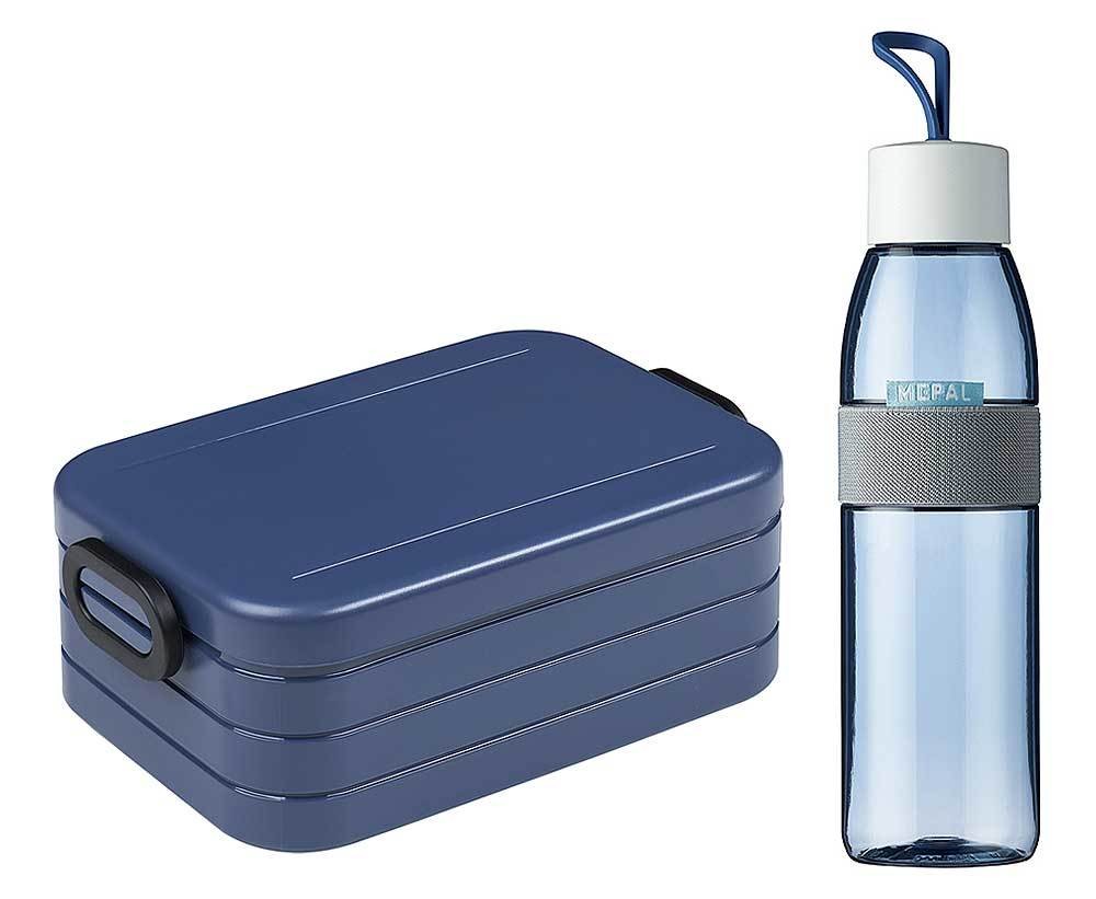 Mepal Jubiläums Set Lunch 2-teilig Lunchbox + Trinkflasche Nordic Denim