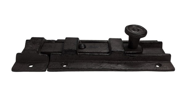 Türriegel Schlossriegel Rustikal Schieberiegel Gusseisen Schwarz 20cm