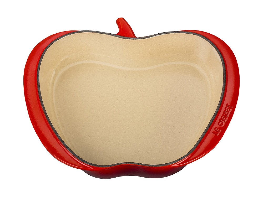 Le Creuset Apfel Auflaufform Gusseisen Kirschrot