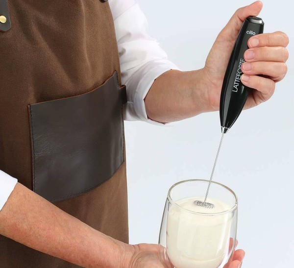 Cilio Milchaufschäumer LATTEFORTE Milchschäumer Schwarz