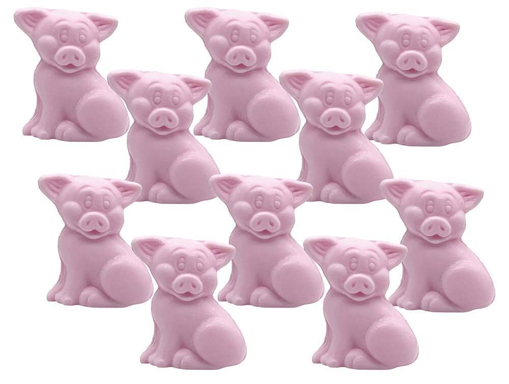 10 x Seife Schwein Rosa Rose Kinderseife Tierseife Motivseife 10x37g