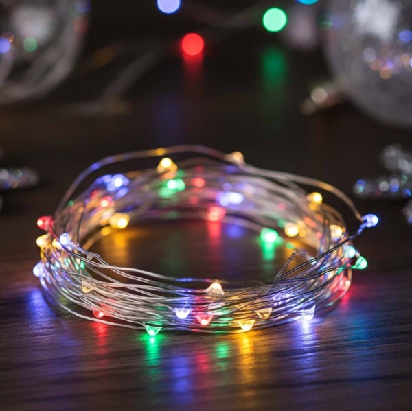 Solar Lichterkette Bunt Aussen 12M 200 LED Außen Wetterfest Outdoor für Balkon Garten Terrasse Campi