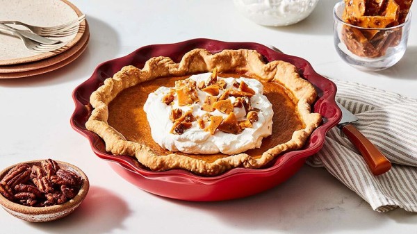 Le Creuset Pie-Form Kuchenform Steinzeug Kirschrot 23cm