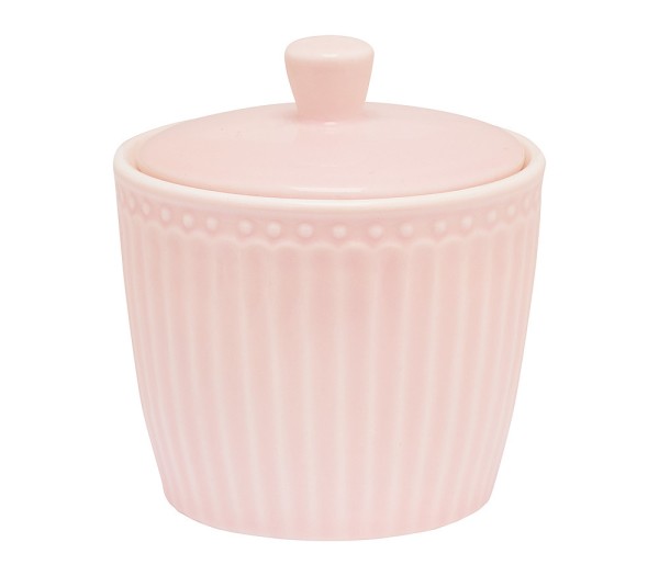 Greengate Zuckerdose Alice Pale Pink Steingut Rosa
