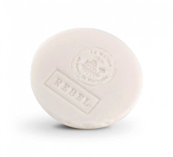 Französische Rasierseife Rebel Savon a Barbe 125g + Rasierschale