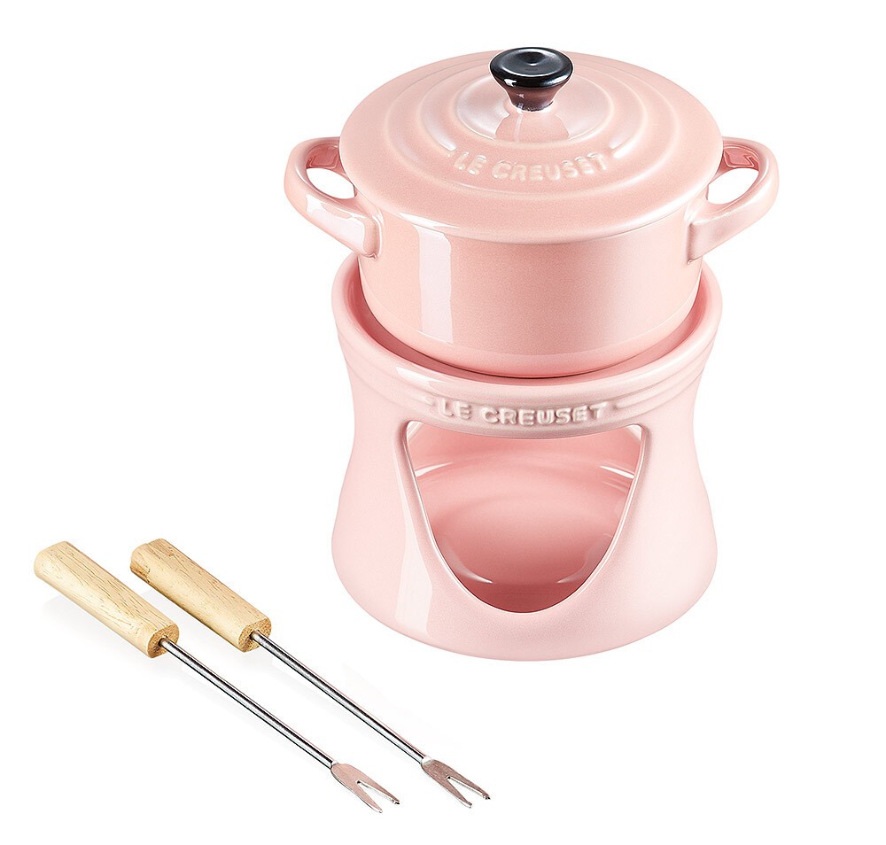 Le Creuset Mini-Fondue Set Schokofondue Rose Quartz | LE CREUSET