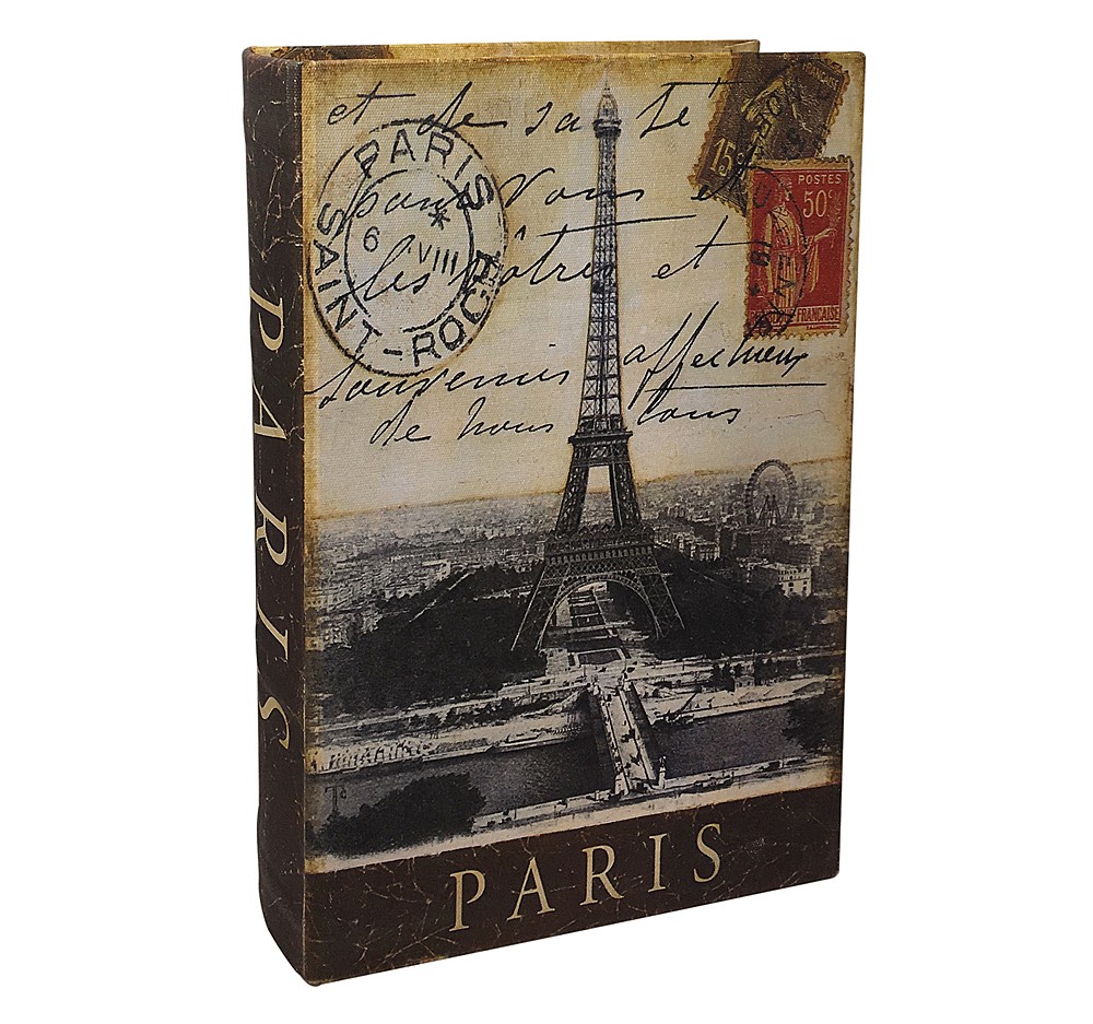 Hohles Buch mit Geheimfach PARIS Buchversteck