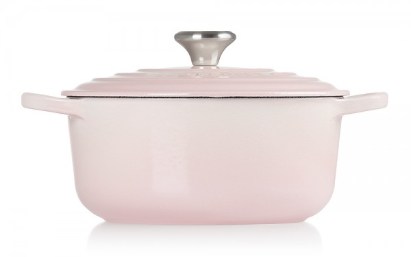 Le Creuset Bräter Signature Rund Gusseisen Shell Pink 20cm