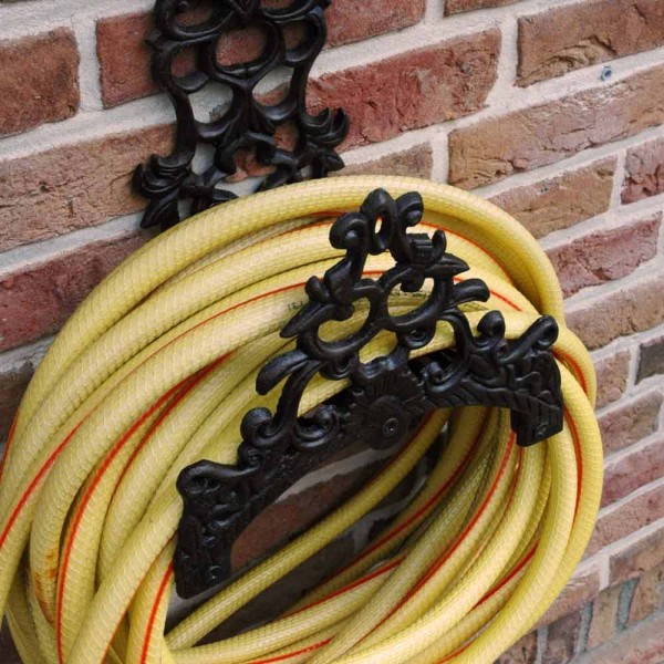 Gartenschlauchhalter Wandschlauchhalter Nostalgie Gusseisen Vintage Antik-Stil