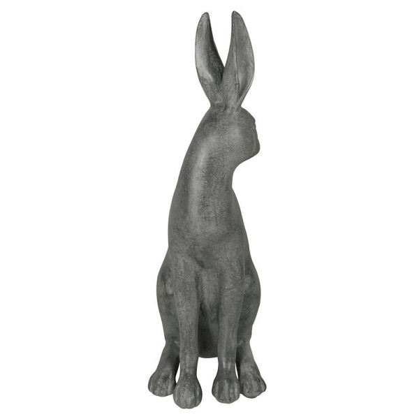 Hase Figur 30 cm Groß Deko Beton-Optik Grau Tischdeko Ostern Osterhase
