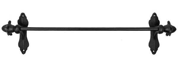 Handtuchhalter Schwarz Gusseisen Vintage-Stil Handtuchstange Wandmontage